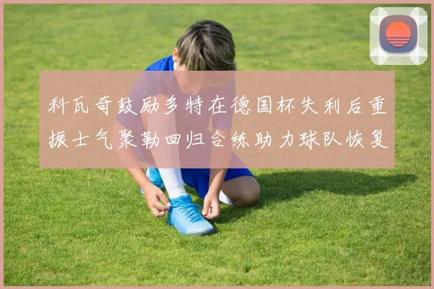科瓦奇鼓励多特在德国杯失利后重振士气聚勒回归合练助力球队恢复状态